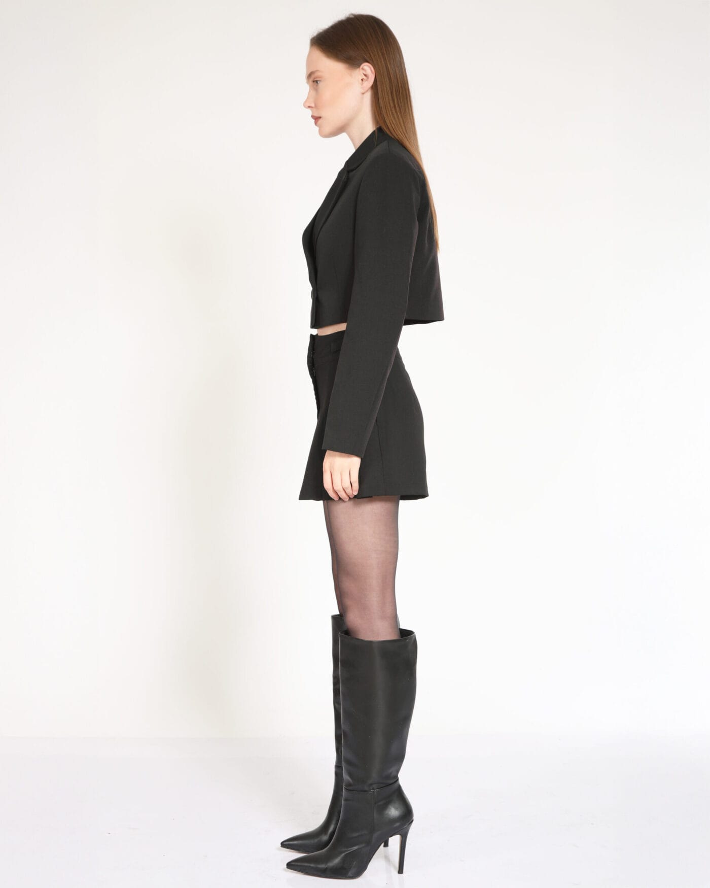 Astarli-Kruvaze-Crop-Ceket-Siyah-Kadin