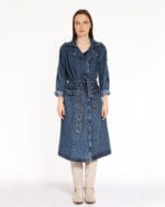 Kapsulgardırop-Indigo-Jean-Desen-Trenchcoat