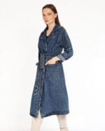 Kapsulgardırop-Indigo-Jean-Desen-Trenchcoat