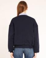 Lacivert-Cherry-Sweatshirt-Nakisli-Kadin