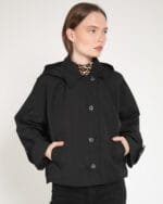 Kapsulgardırop-Siyah-Kapsonlu-Crop-Trenchcoat