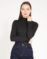Siyah-Sirt-Detayli-Kadin-Bluz-Black-Woman