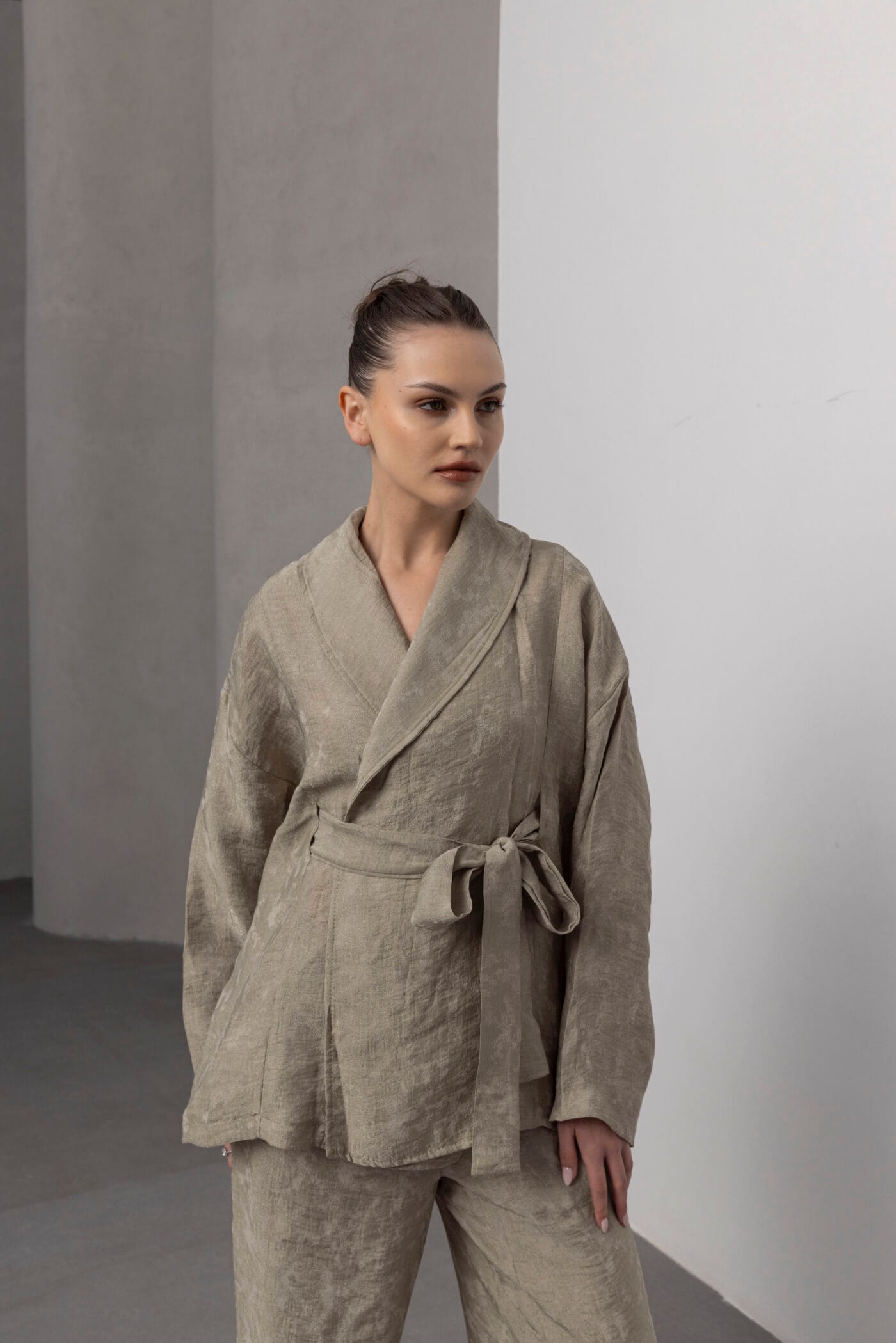 Acik-Yesil-Kimono-Takim-Woman-Kadin