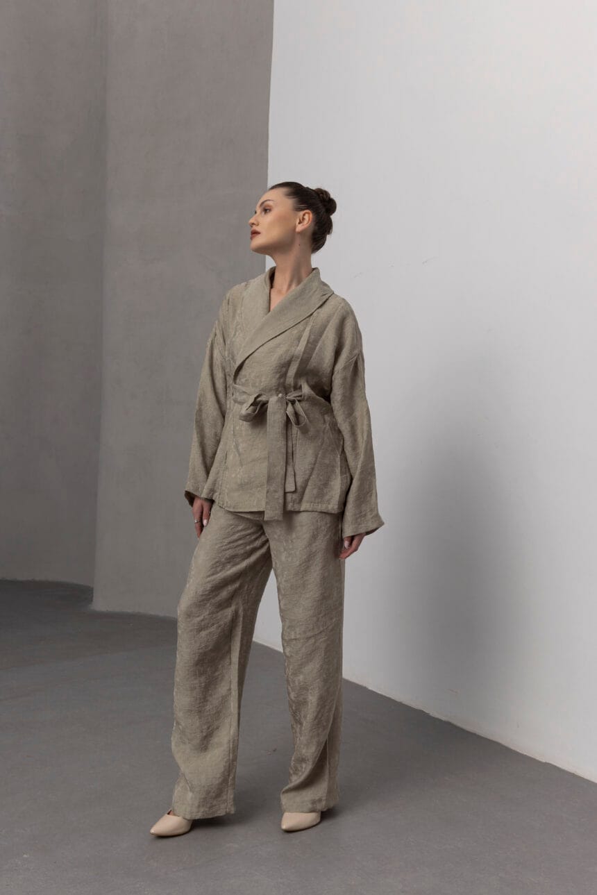 Acik-Yesil-Kimono-Takim-Woman-Kadin