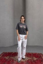Antrasit-Gunsn-roses-baskili-T-Shirt