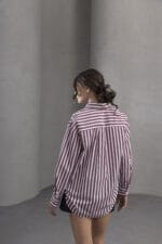 Bordo-Cizgili-Oversize-Gomlek-Kapsul-Gardirop-Kadin
