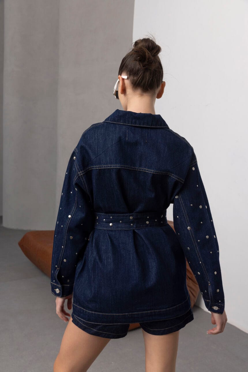 Denim-Zimbali-Uzun-Kol-Ceket-Kadin
