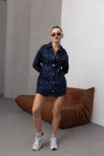 Denim-Zimbali-Uzun-Kol-Ceket-Kadin