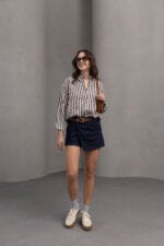 Kahve-Cizgili-Oversize-Gomlek