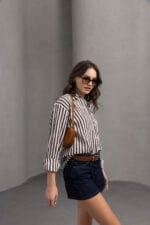 Kahve-Cizgili-Oversize-Gomlek