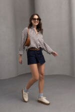 Kahve-Cizgili-Oversize-Gomlek