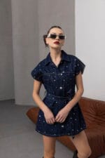 Koyu-Mavi-Metal-Zimba-Detayli-Denim-Kusakli-Yelek