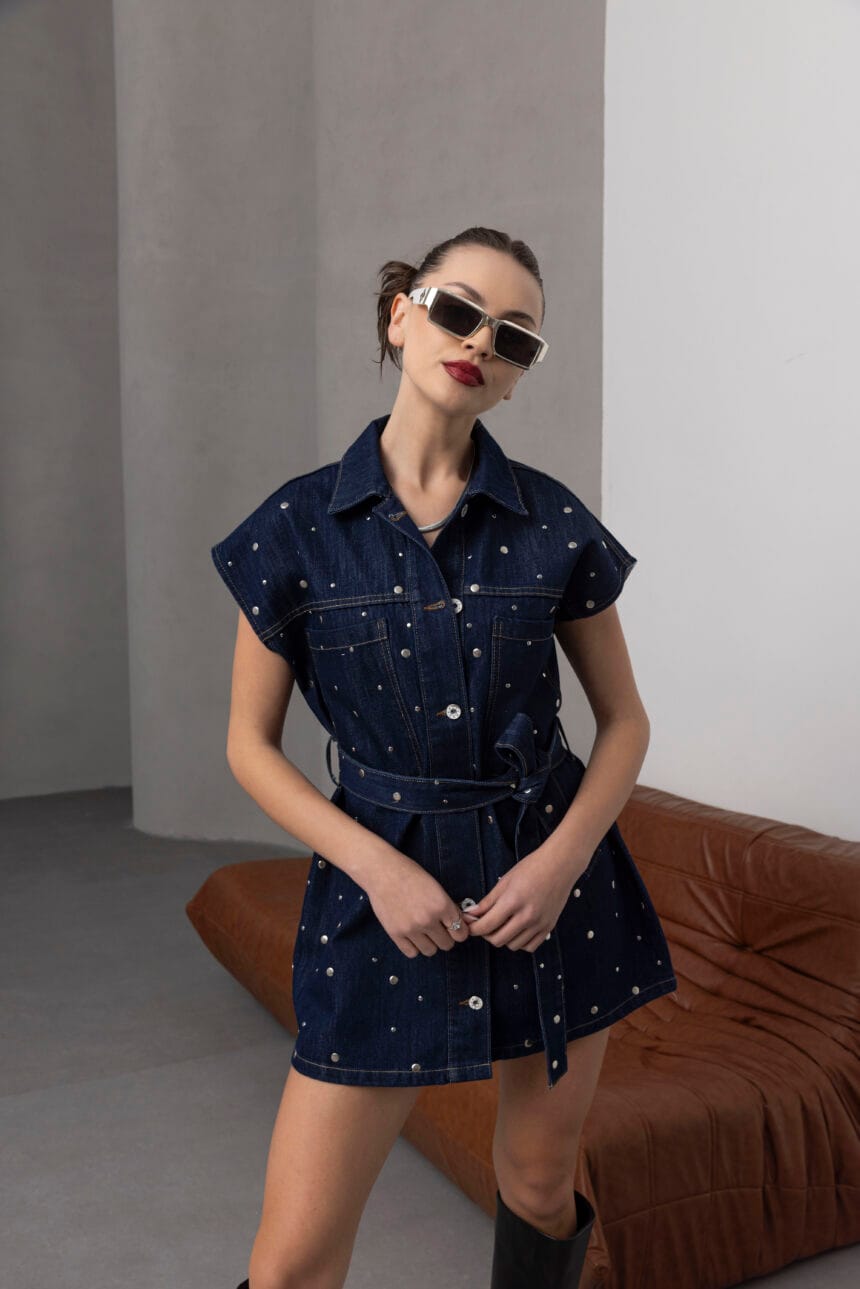 Koyu-Mavi-Metal-Zimba-Detayli-Denim-Kusakli-Yelek