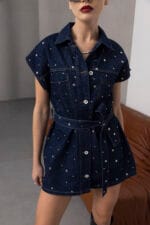 Koyu-Mavi-Metal-Zimba-Detayli-Denim-Kusakli-Yelek