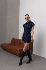 Koyu-Mavi-Metal-Zimba-Detayli-Denim-Kusakli-Yelek