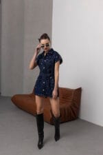 Koyu-Mavi-Metal-Zimba-Detayli-Denim-Kusakli-Yelek