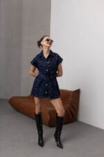Koyu-Mavi-Metal-Zimba-Detayli-Denim-Kusakli-Yelek