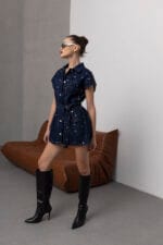 Koyu-Mavi-Metal-Zimba-Detayli-Denim-Kusakli-Yelek