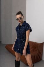 Koyu-Mavi-Metal-Zimba-Detayli-Denim-Kusakli-Yelek