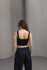Koyu Mavi Premium Yüksek Bel Jean Pantolon-Kadin