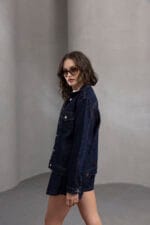 Koyu-Mavi-Regular-Fit-Denim-Ceket-Kadin