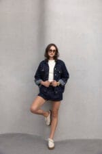 Koyu-Mavi-Regular-Fit-Denim-Ceket-Kadin