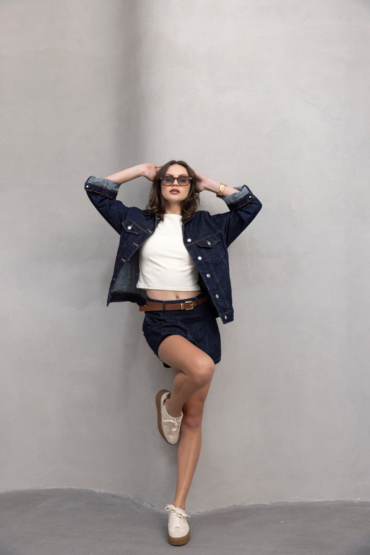Koyu-Mavi-Regular-Fit-Denim-Ceket-Kadin