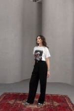 Premium-Tasli-Cicek-Desenli-T-Shirt